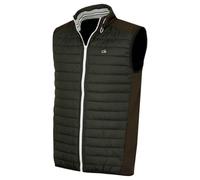 Calvin Klein Gilet da golf scaldacollo ibrido da uomo - Cachi/Cachi scuro - S