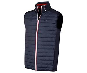 Calvin Klein Gilet da golf scaldacollo ibrido da uomo - Marina - L