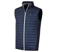 Calvin Klein Gilet da golf scaldacollo ibrido da uomo - Marina - M