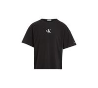 Calvin Klein Girls CK Logo Boxy T-Shirt IG0IG02136 Black (CK Black) 16 Years