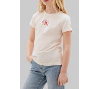 Calvin Klein Girls Micro Monogram Top Pearl Taglia: 6 | T-shirt Outlet | Unisex | Bianco