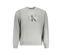 Calvin Klein Gray Cotton Men's Sweatshirt - S