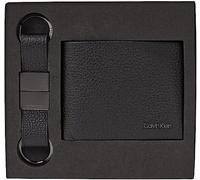 Calvin Klein Gs Minimalism Bifold 5Cc+portachiavi, nero, taglia unica, Black, One Size