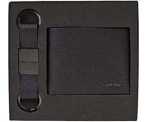 Calvin Klein Gs Minimalism Bifold 5Cc+portachiavi, nero, taglia unica, Black, One Size