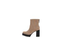 Calvin Klein Heel Platform Zip Boot SS YW0YW01601, Stivali Donna, Marrone (Fossil/Black), 37 EU