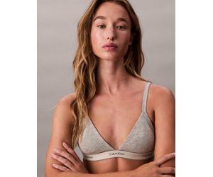 Calvin Klein - Heritage Cotton - Reggiseno a triangolo sfoderato grigio mélange L