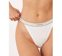 Calvin Klein - Heritage - Slip stile tanga bianco acceso in cotone L
