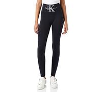 Leggings Calvin Klein Strap High Waist Logo nero donna - L