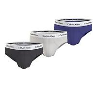 Calvin Klein Hip Brief 3Pk 0000U2661G, Slip, Uomo, Multicolore (Ptm Gry/Spc Blu/Vprs Gry W/Wt Wb), S