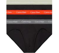 Calvin Klein Hip Brief 3Pk 0000U2661G, Slip, Uomo, Nero (B-Cher Ks/Eiffle Twr/Moss Gr Wbs), XS