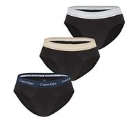 Calvin Klein Hip Brief 3pk 0000u2661g, Slip a Vita Bassa Uomo, Nero (B-Shoreline/Clem/Travertine WB), M (Pacco da 3)