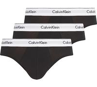 Calvin Klein Hip Brief 3pk 000nb2379a, Slip A Vita Bassa Uomo, Black/Black/Black, M (Pacco da 3)