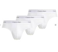 Calvin Klein Hip Brief 3Pk 000NB3962A, Uomo, Bianco (White, White, White), XXL