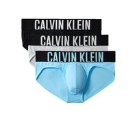 Calvin Klein Hip Brief 3Pk 53V - Harbor Mist Black Chilly Blue Large