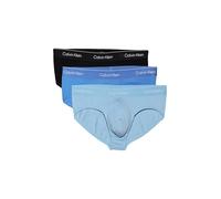 Calvin Klein Hip Brief 3Pk 53V - Harbor Mist Black Chilly Blue Large