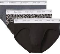 Calvin Klein Hip Brief 3Pk 53V - Harbor Mist Black Chilly Blue Large