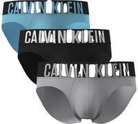 Calvin Klein Hip Brief 3Pk 53V - Harbor Mist Black Chilly Blue Large