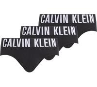 Calvin Klein Hip Brief 3Pk 000NB3607A Slip a Vita Bassa, Nero (Black, Black, Black), XS Uomo