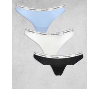 Calvin Klein Underwear String blu chiaro / nero / bianco Donna Calvin Klein Underwear XL