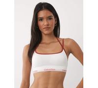 Calvin Klein - Icon Cotton Lite - Brassière bianca leggermente imbottita-Bianco 2XL