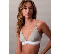 Calvin Klein - Icon Cotton Modal - Brassière a triangolo grigia sfoderata in cotone e modal-Grigio L