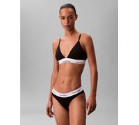 Calvin Klein - Icon Cotton Modal - Brassière a triangolo leggermente foderata nera-Nero XS