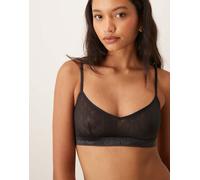 Calvin Klein - Icon Cotton Modal - Brassière sfoderata nera in cotone e modal-Nero S