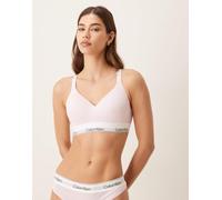 Calvin Klein - Icon Cotton Modal - Brassière sfoderata rosa chiaro in cotone e modal S