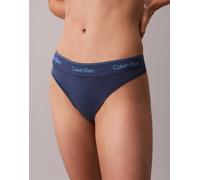 Calvin Klein - Icon Cotton Modal - Perizoma blu scuro in cotone e modal-Blu navy S
