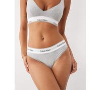 Calvin Klein - Icon Cotton Modal - Perizoma grigio in cotone e modal L