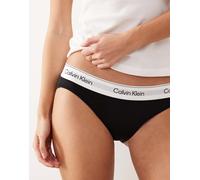 Calvin Klein Donna Slip Taglio Bikini con Fascia con Logo, Nero (Black), XL