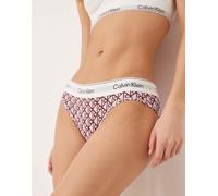 Calvin Klein - Icon Cotton Modal - Slip bikini rosa in cotone e modal con emblema XS