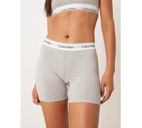 Calvin Klein - Icon Cotton Modal - Slip stile boxer in cotone e modal grigio XS