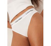 Calvin Klein High Leg Tanga 000Qf4977A, White (White), M Donna