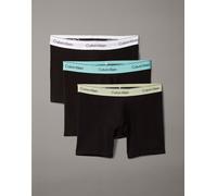 Boxer Calvin Klein Brief Logo nero bianco blu (3 paia) - M