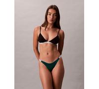 Calvin Klein - Icon Logo - Perizoma verde bosco con logo e design a V XS
