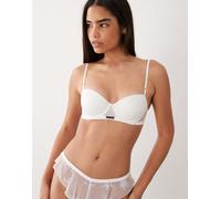 Calvin Klein - Icon - Reggiseno a balconcino push-up in pizzo bianco 4 B