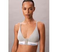 Calvin Klein - Icon - Reggiseno a triangolo post-operatorio grigio leggermente foderato in cotone e modal XS