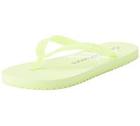 Calvin Klein Infradito Donna Beach Sandal Scarpe da Mare, Giallo (Lime Sorbet/Bright White), 39
