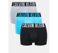 Calvin Klein - Intense Power - Confezione da 3 boxer aderenti neri/grigi/blu-Nero 52