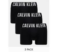 Calvin Klein - Intense Power Cotton Stretch - Confezione da 3 paia di boxer aderenti neri-Nero M