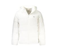 Calvin Klein, ,Jackets ,Uomo ,Bianco ,L Giacca a maniche lunghe con cappuccio rimovibile