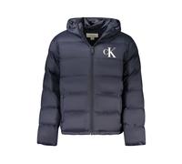 Calvin Klein, ,Jackets ,Uomo ,Blu ,2XL Giacca a maniche lunghe con cappuccio rimovibile