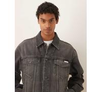 Calvin Klein Jeans - 90s Icon 94 - Giacca trucker nero slavato 48