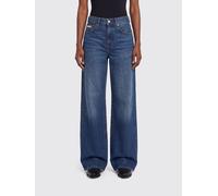 CALVIN KLEIN Jeans a zampa a vita alta in denim di cotone con cinque tasche 25 Blue