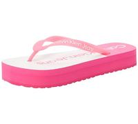 Calvin Klein Jeans Beach Sandal Flatform MONOLOGO YW0YW01617, Infradito Donna, Rosa (Fucsia Fedora/Bright White), 40 EU