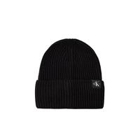 Calvin Klein Jeans berretto in maglia a costine nero