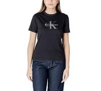 Calvin Klein Jeans Black Cotton T-Shirt - IT40|S