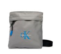 CALVIN KLEIN JEANS Borsa a tracolla piatta in nylon con logo monogramma