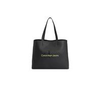 Calvin Klein Jeans Borsa da donna Sculpted Slim TOTE34 Mono K60K610825, nero (nero/verde tagliente), OS, Nero (Nero/Verde tagliente), ONE SIZE